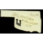 OKLAHOMA PIN OK STATE SHAPE PINS